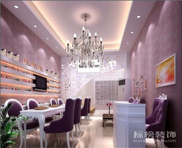 深圳美甲店墙面装饰怎么做？
